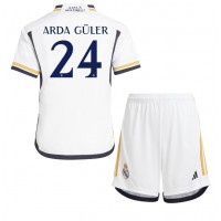 Camisa de time de futebol Real Madrid Arda Guler #24 Replicas 1º Equipamento Infantil 2023-24 Manga Curta (+ Calças curtas)
